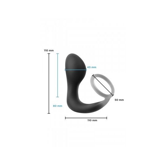 Plug prostatique avec cockring Renegade Slingshot