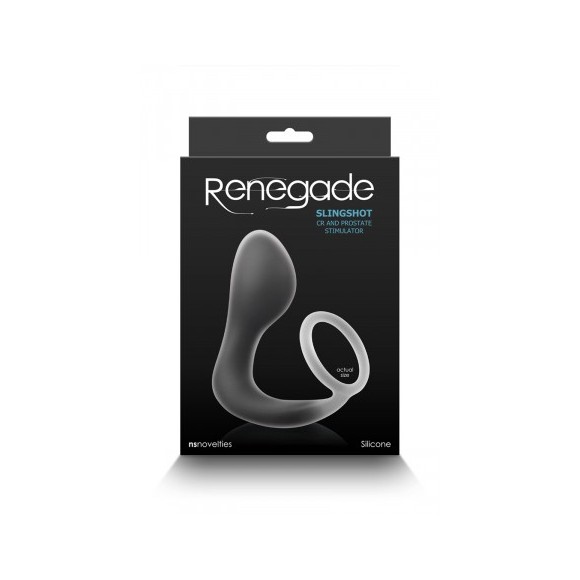 Plug prostatique avec cockring Renegade Slingshot