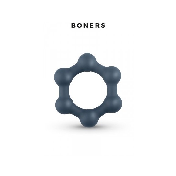 Cockring Hexagonal avec billes en acier - Boners