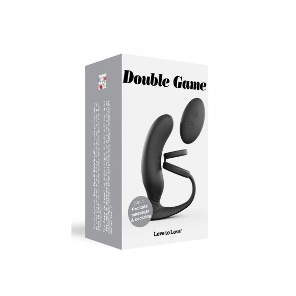 Stimulateur de prostate + cockring Double game