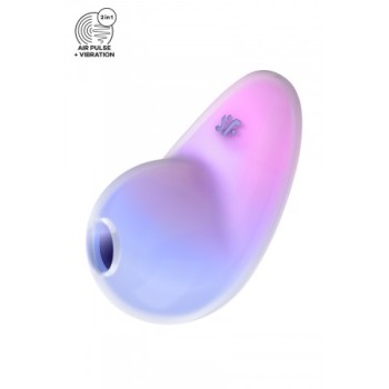 Stimulateur Pixie Dust air pulsé et vibrations Satisfyer - rose et violet