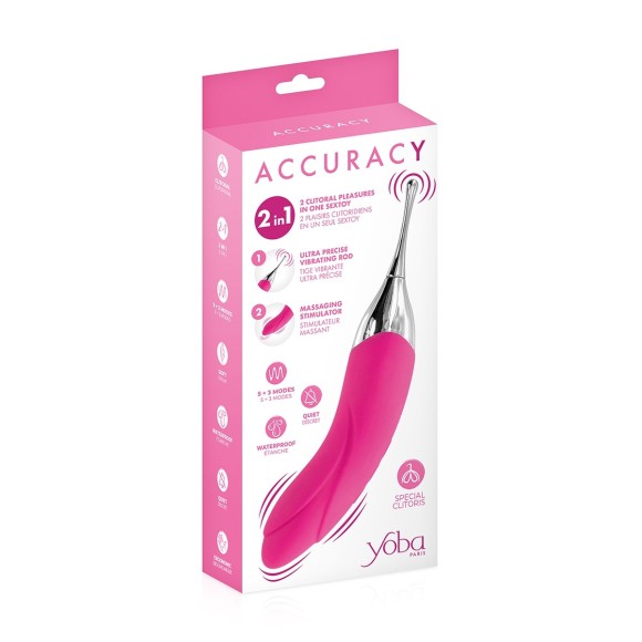 Double stimulateur Accuracy fuchsia - Yoba