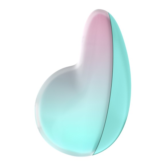 Stimulateur Pixie Dust air pulsé et vibrations Satisfyer - rose et menthe