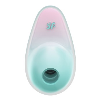 Stimulateur Pixie Dust air pulsé et vibrations Satisfyer - rose et menthe