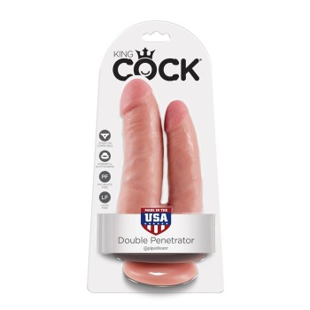 Gode double pénétration 15cm Pipedream- King Cock