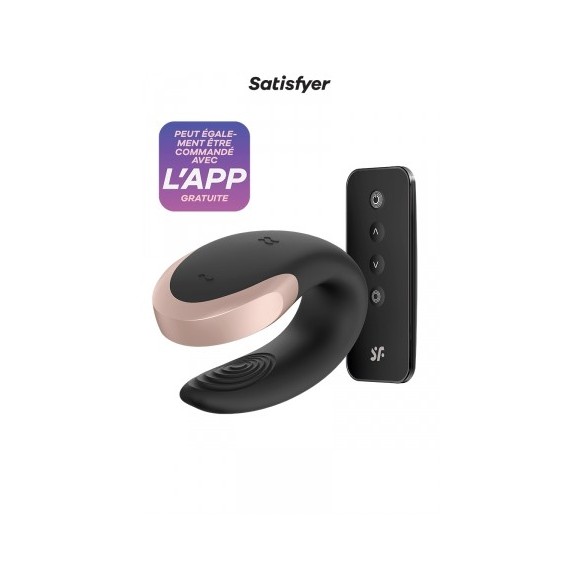 Stimulateur Double Love noir - Satisfyer