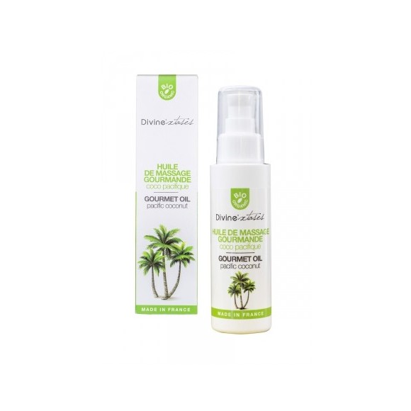 Huile de massage gourmande BIO Noix de coco