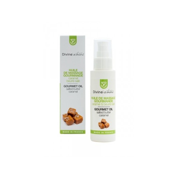 Huile de massage gourmande BIO Caramel