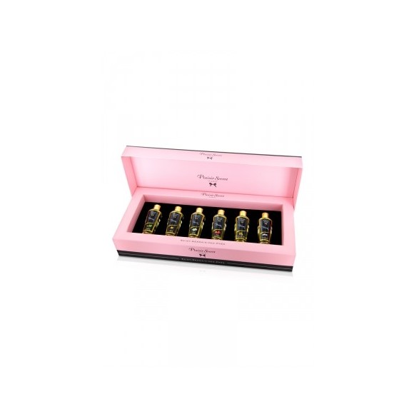 Coffret 6 huiles de massage sèches - Plaisir Secret