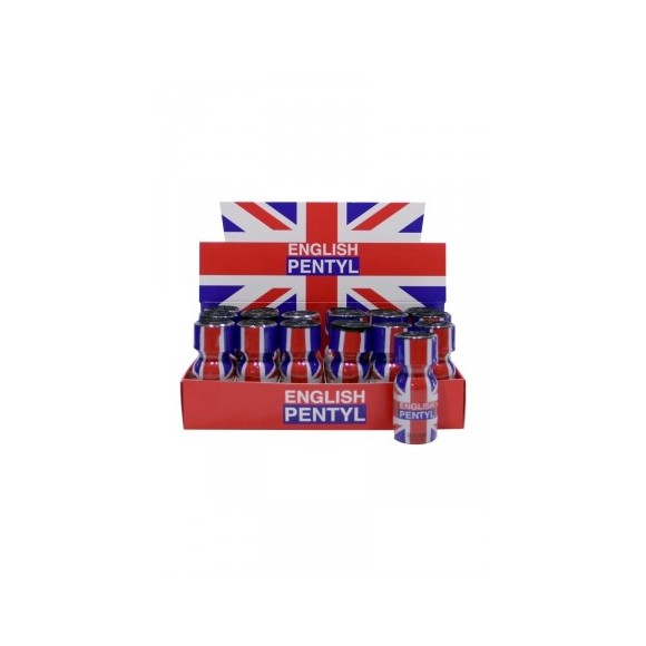 Box 18 poppers English Pentyl 15ml