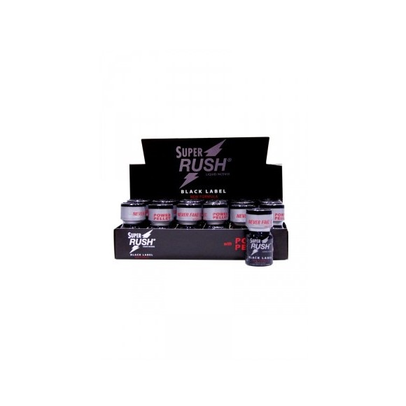 Box 18 poppers Super Rush Black Label 10ml