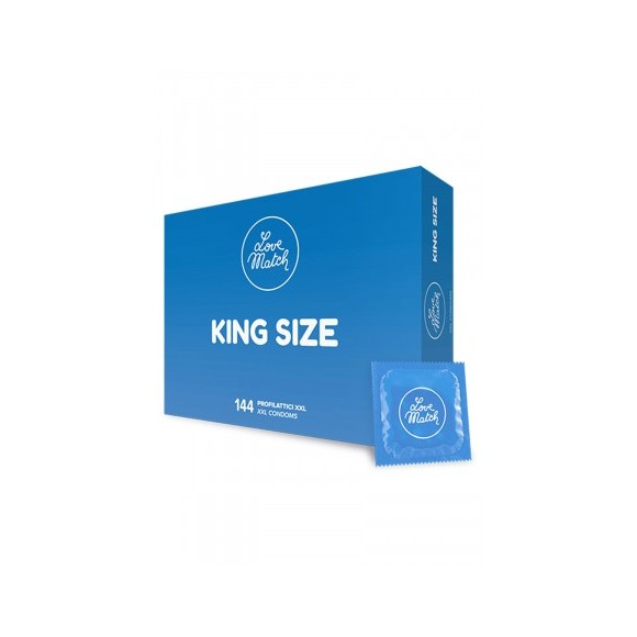 144 Préservatifs King size Love Match