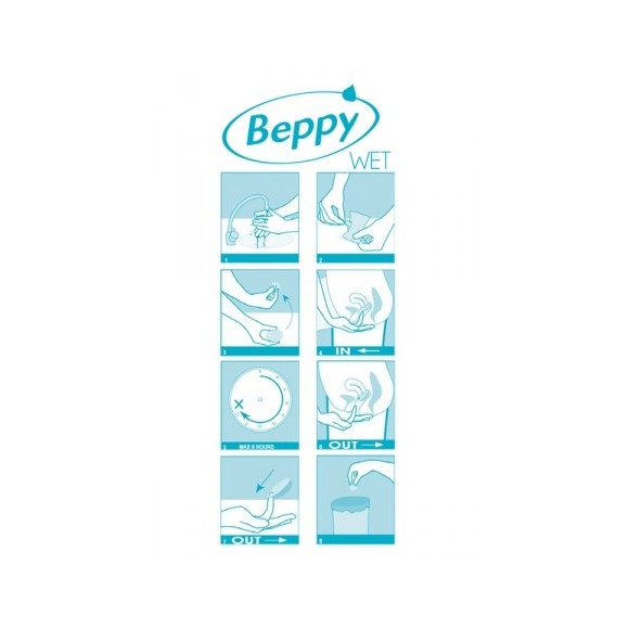 Boite 8 tampons Beppy WET