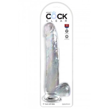 Gode XXL  30,5 x 5,1 cm Clear - King Cock