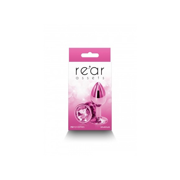 Plug bijou aluminium chromé rose