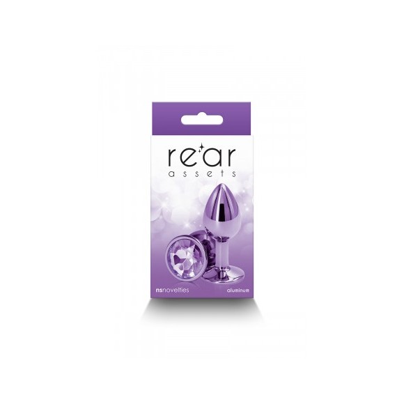 Plug bijou aluminium chromé violet