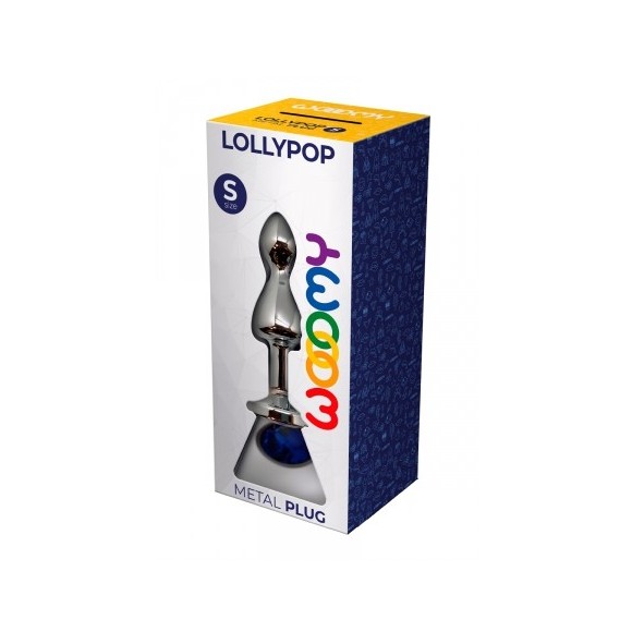 Plug bijou Lollypop bleu - Wooomy