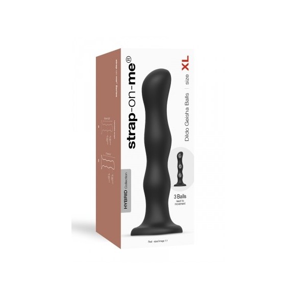 Geisha Dildo XL Noir - Strap-On-Me