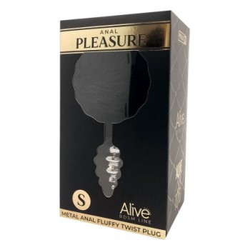 Plug métal Fluffy Twist noir - Alive