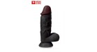 Gode XXL The Strong Black 26 x 6,5 cm - Captain Red