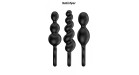 Set de 3 plugs noirs Booty Call - Satisfyer