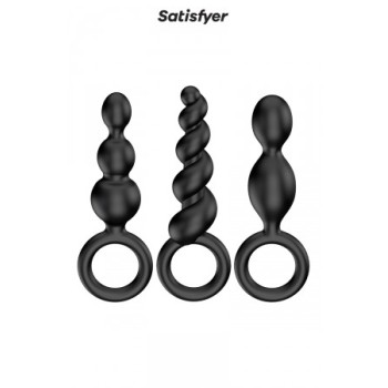 Set de 3 plugs noirs Booty Call - Satisfyer