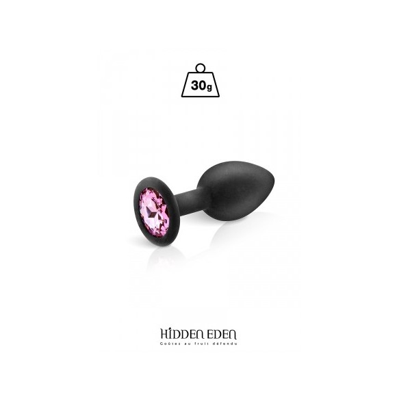 Plug bijou silicone noir - Hidden Eden