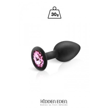 Plug bijou silicone noir - Hidden Eden