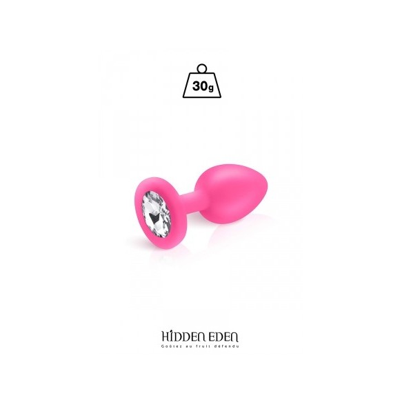 Plug bijou silicone rose - Hidden Eden