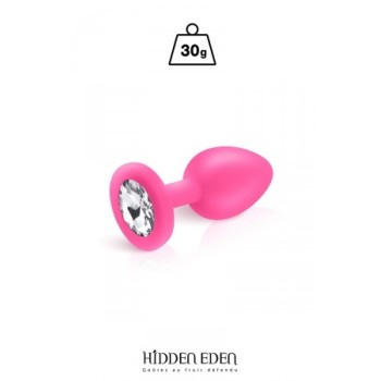 Plug bijou silicone rose - Hidden Eden