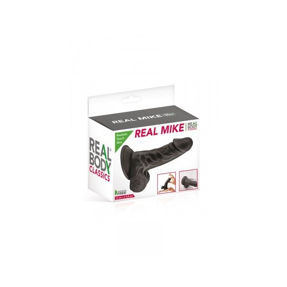 Gode réaliste noir 13 cm - Real Mike