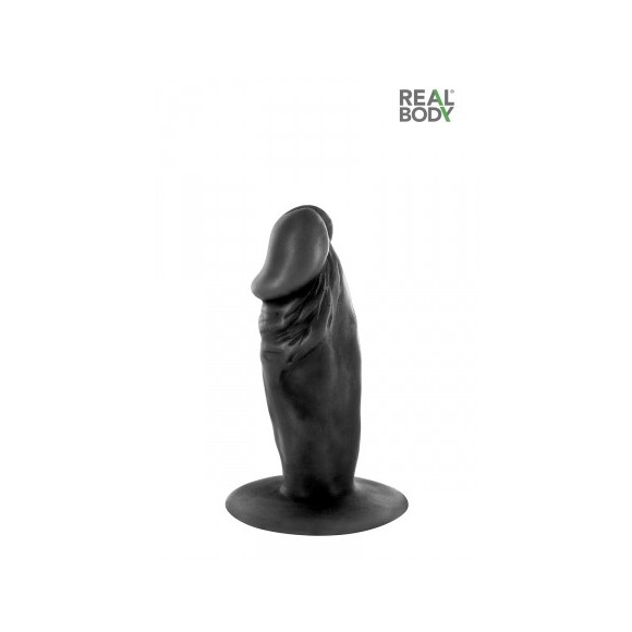 Plug anal réaliste noir 11 cm - Real Tim