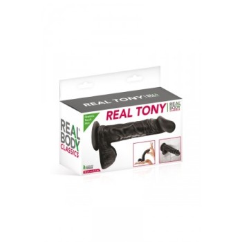 Gode réaliste 18 cm - Real Tony Noir