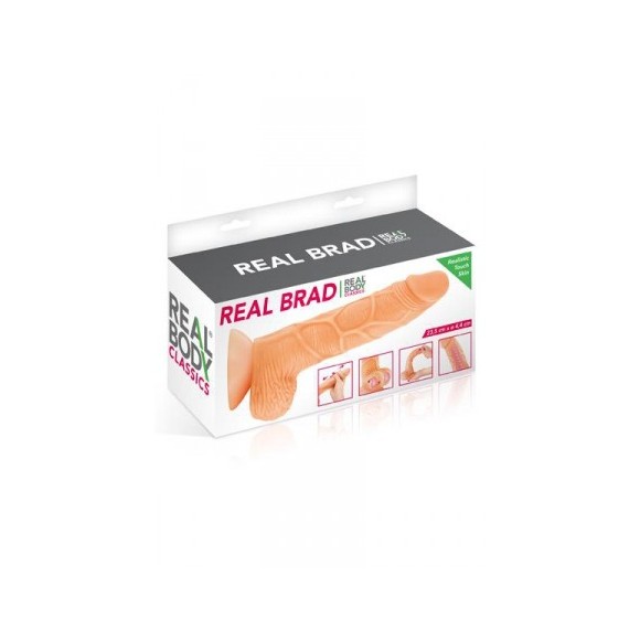 Gode ultra-réaliste 21 cm - Real Brad