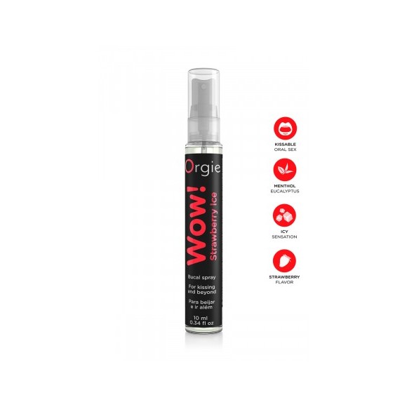 Spray buccal excitant Wow menthol fraise glaçé