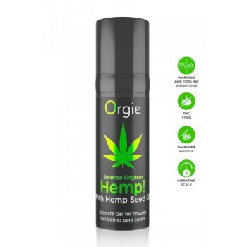 Gel intime d'excitation Hemp Intense Orgasm 15ml