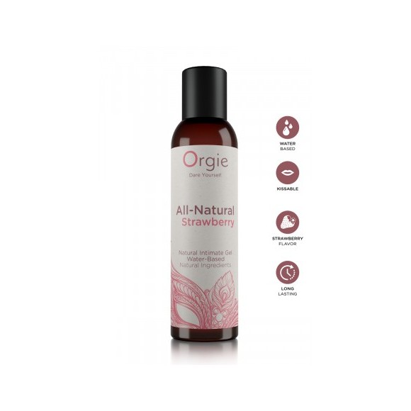 Gel intime naturel All Natural fraise 150ml