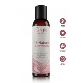 Gel intime naturel All Natural fraise 150ml