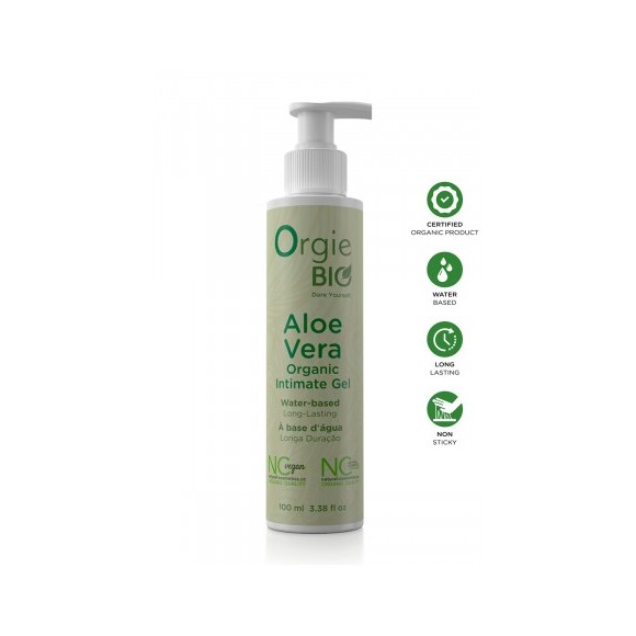 Gel Intime Bio à Base d'Eau à l'Aloe Vera