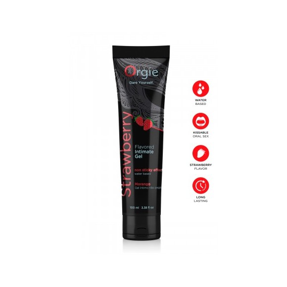 Lubrifiant eau Lube Tube fraise 100ml