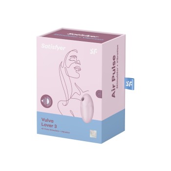 Double stimulateur  Vulva lover 3 Rose - Satisfyer