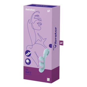 Multi-vibromasseur Tri Ball 2 bleu - Satisfyer