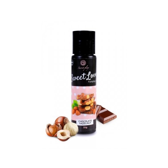 Lubrifiant comestible chocolat-noisette - 60ml