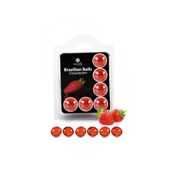 6 Brazilian Balls - fraise