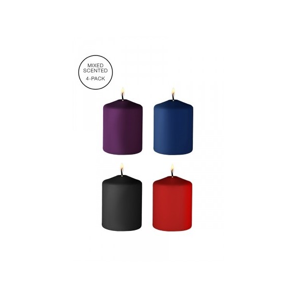 4 bougies SM parfums variés - Ouch!