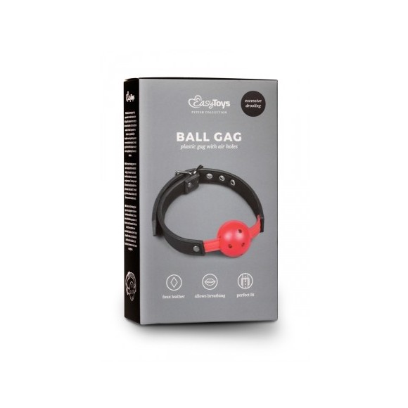 Gagged Ball avec balle rouge - EasyToys Fetish Collection