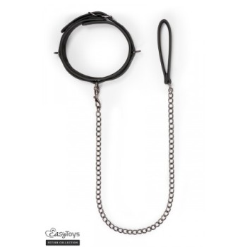 Collier fétichiste et laisse - Easytoys Fetish Collection