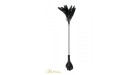 Mini cravache main avec plumes noires - Sweet Caress