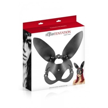 Masque bunny simili cuir réglable - Fetish Tentation