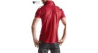 Chemise manches courtes wetlook rouge Carlo - Regnes - Rouge